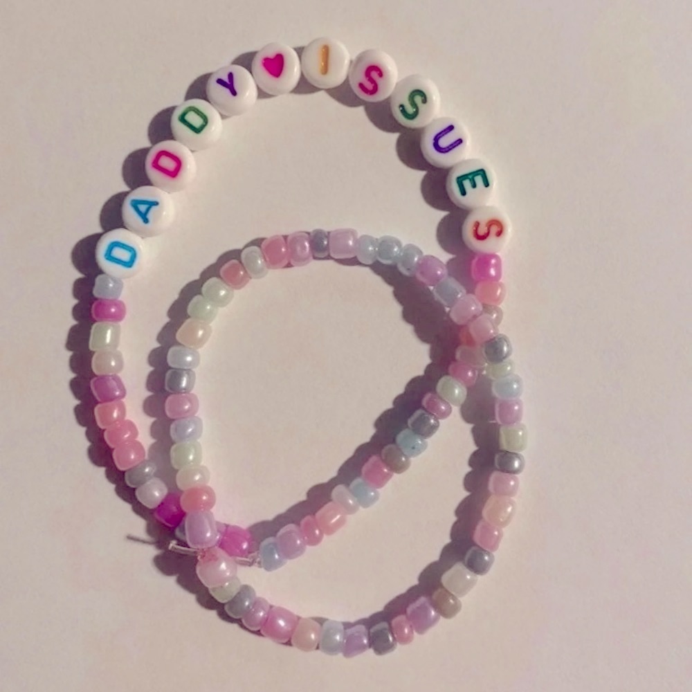 Daddy issues stretch bracelet